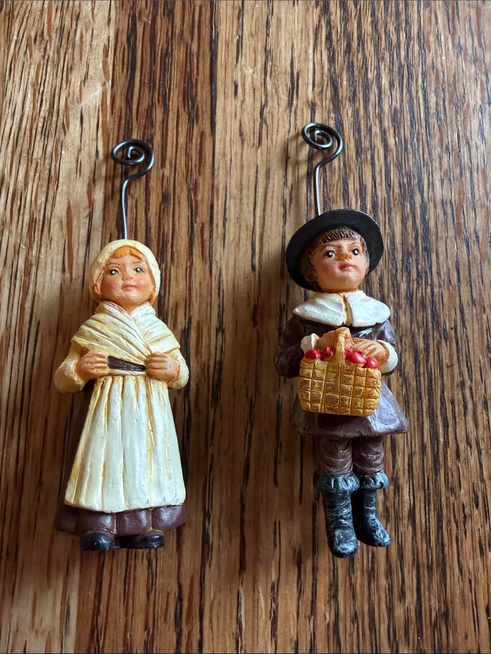 Vintage Decorative Pilgrim Harvest Figurine Ornaments